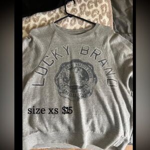 Lucky Brand Sweatshirt! This is a little short!